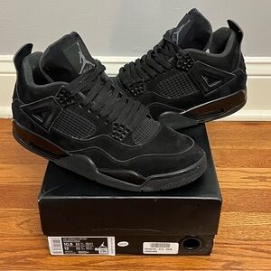 Jordan 4 black cat size 10.5 OG box authentic rare